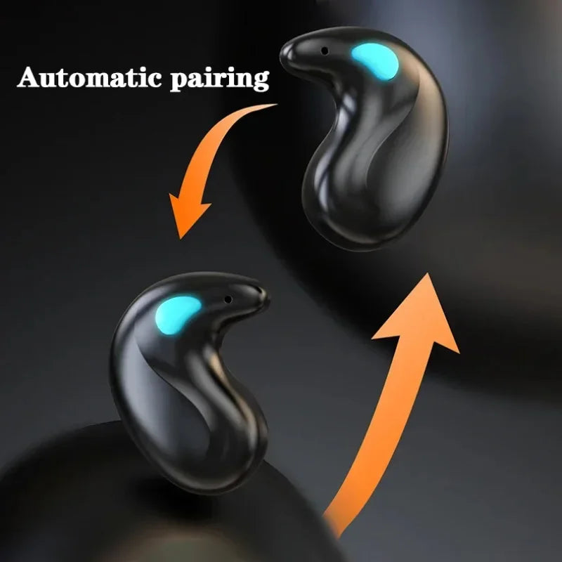 Fones de Ouvido Sem Fio Bluetooth X55 com Gancho de Orelha Fones Bluetooth Graves Redução de Ruído Fones de Ouvido Estéreo HiFi