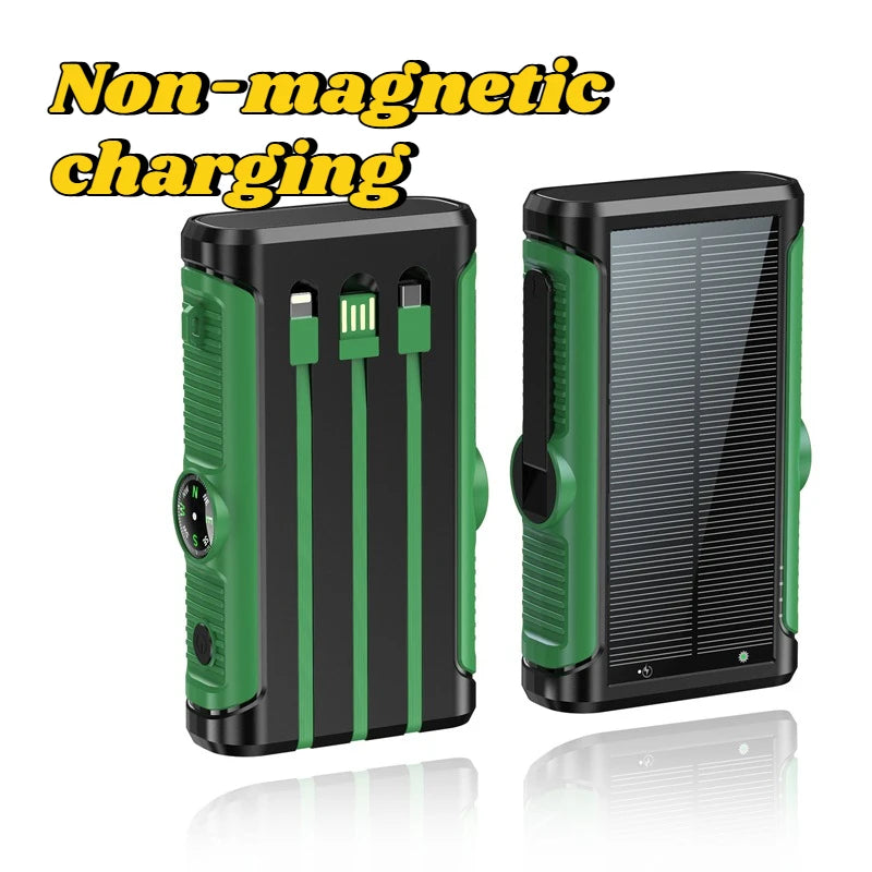 Solar Power Bank 20000mAh 22.5W Magnetic Wireless Cable Camping