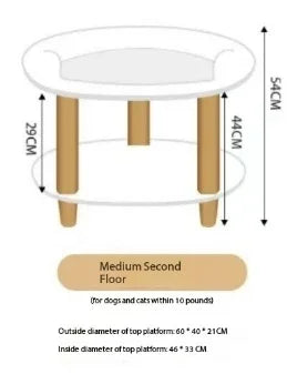 Indoor luxury cat bed raised dog bed soft plush pet sofa couch for m s with anti-slip bottom on clearance