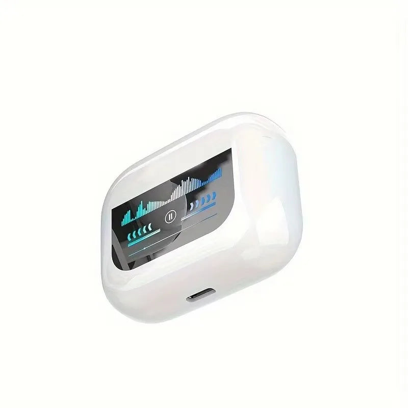 Wireless Earbuds Bluetooth Headphones, ANC/ENC Noise Cancelling, Ear Buds with Multifuntional Touch Screen, for iOS Android