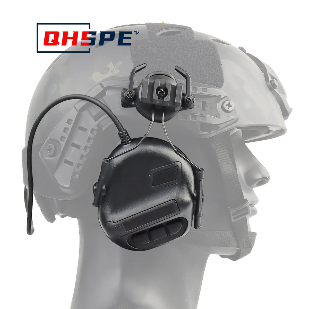New helmet-mounted headset Noise-free noise cancelling version of the tactical headset core fifth-generation chip