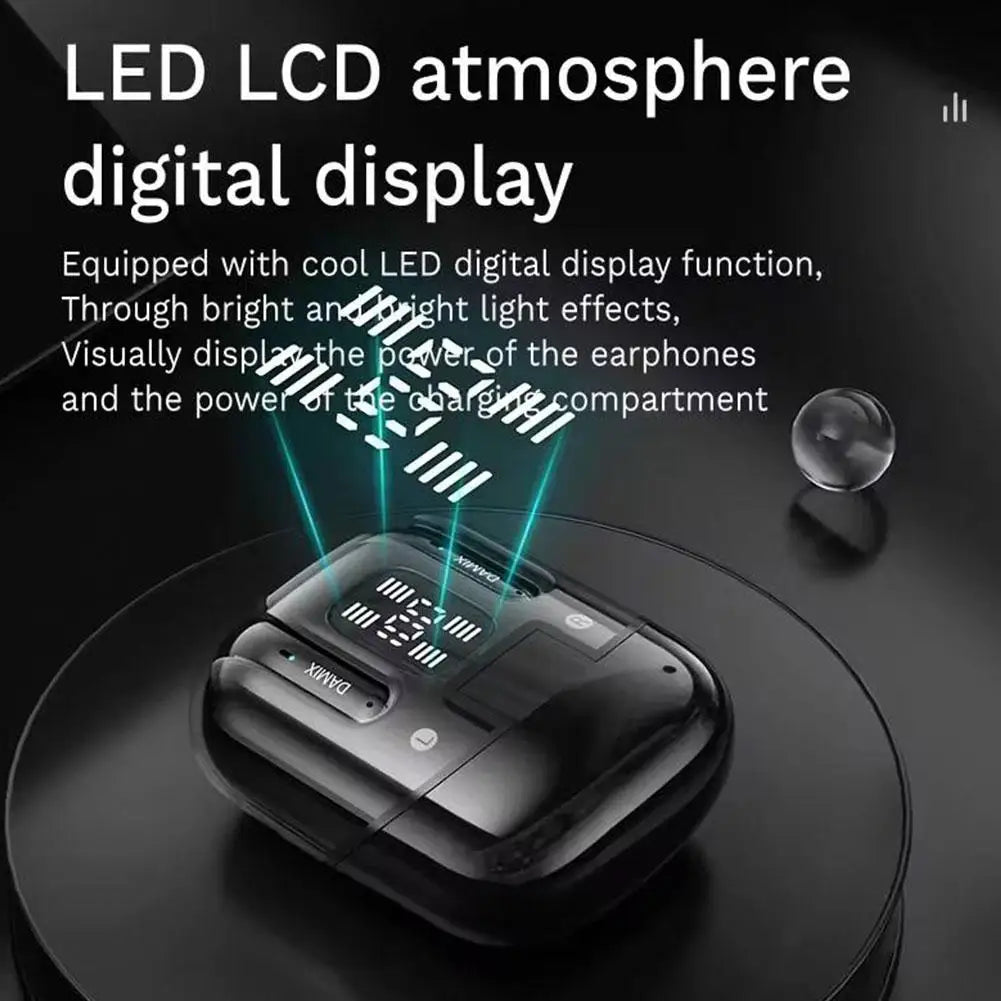 2 Pares Fones de Ouvido Sem Fio Bluetooth 5.5 HiFi Graves Estéreo com Cancelamento de Ruído para Laptop e Celulares