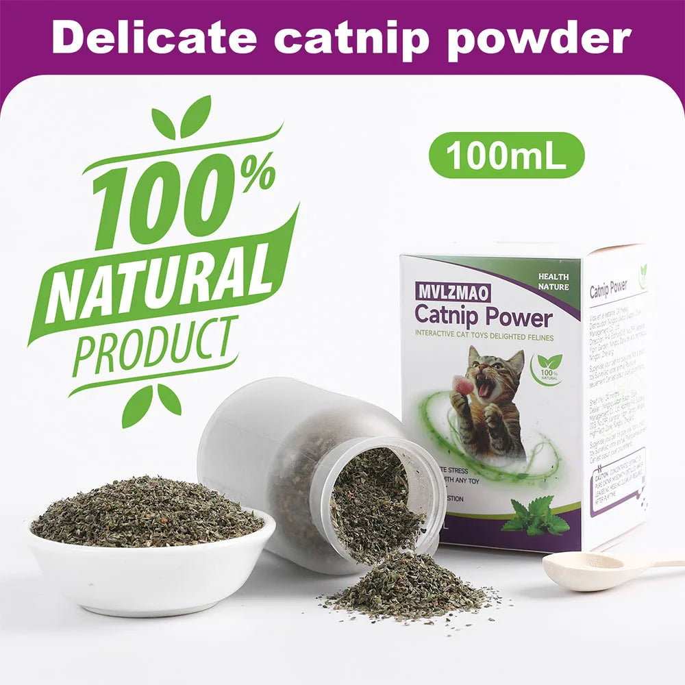 Catnip Orgânico Seguro Mistura Premium Perfeita para Gatos, Infundido com Potência Maximizada Seu Gatinho Vai Pirar Garantido 100ML