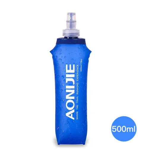 AONIJIE 250ML 600ML Foldable Silicone Soft Flask Water Bottle for Outdoor Sport Traveling Running Kettle Hydration Pack Bag Vest
