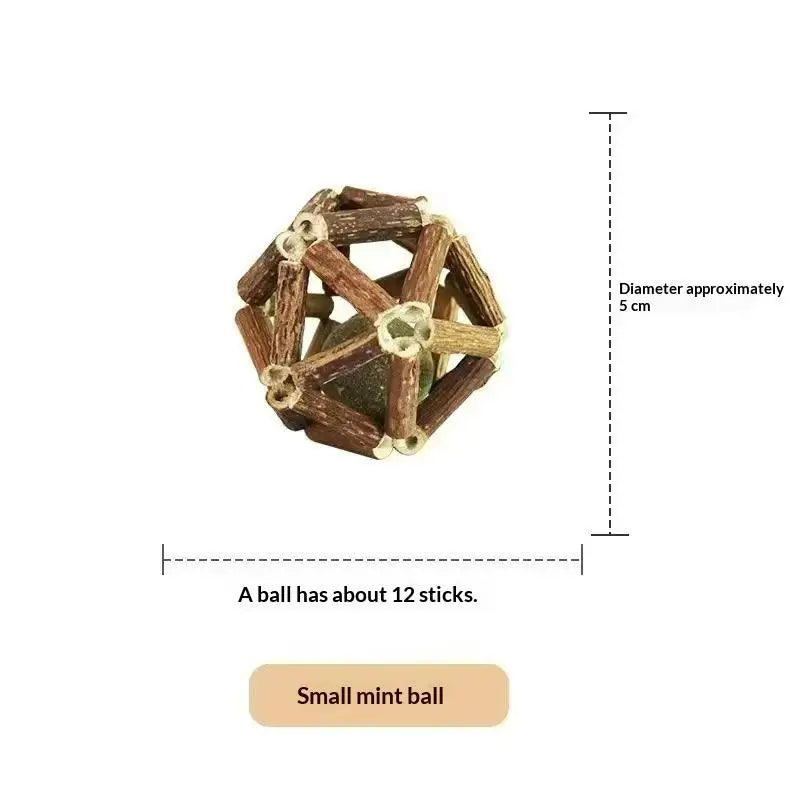 Gato Toys Natural Wood Knotweed Teething Sticks Insect Galls