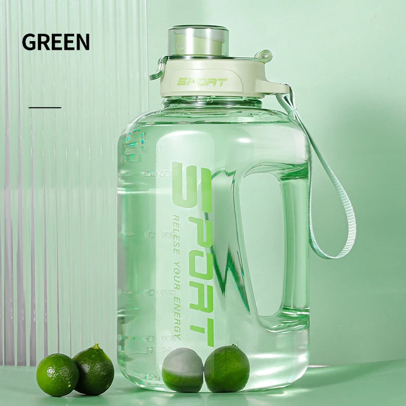 Large Capacity2500/1700ML Water Bottle With Straw Lid Sports Gym Water Kettle For Camping Travel BPA Free Drinking Bottles