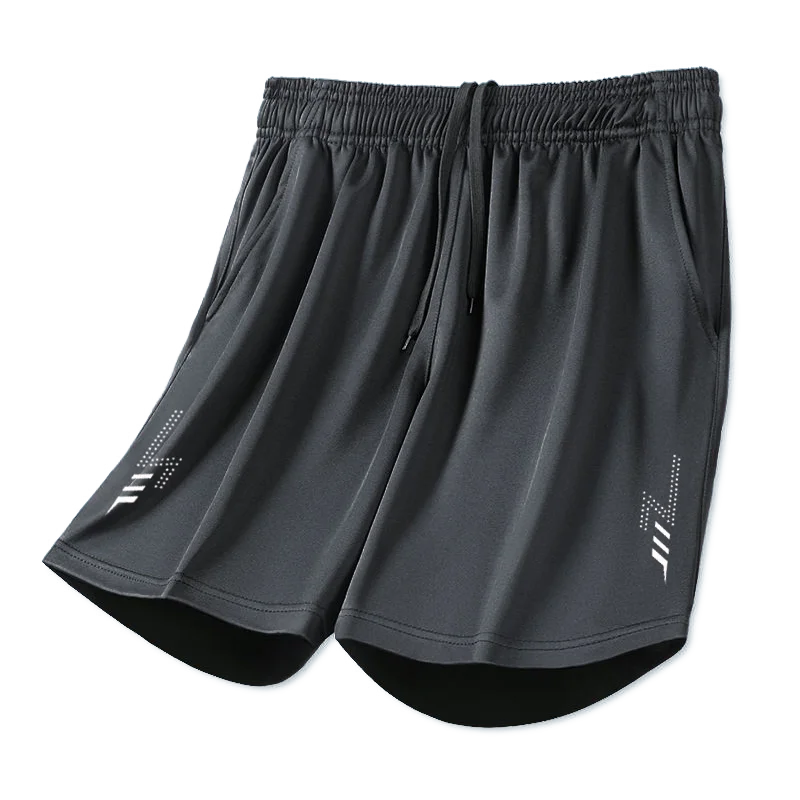 Shorts Masculinos de Corrida Estampa Listrada Solto Basquete Academia Respirável Fitness Treino