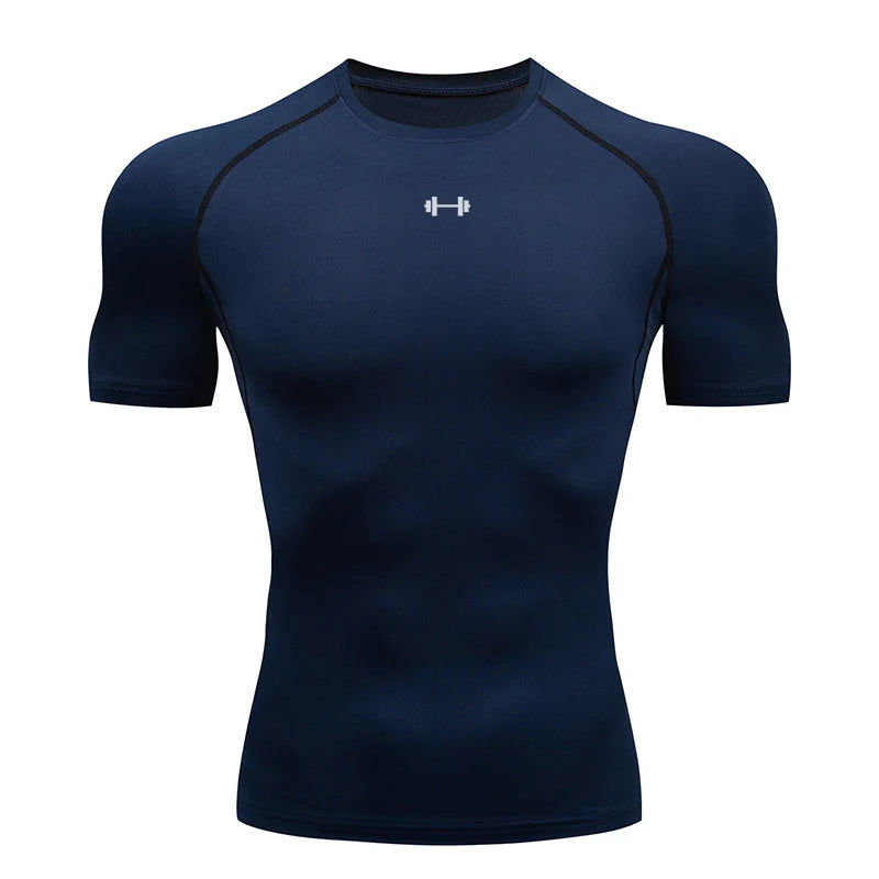 Camiseta Bodybuilding Masculina — Compressão e Estilo na Academia