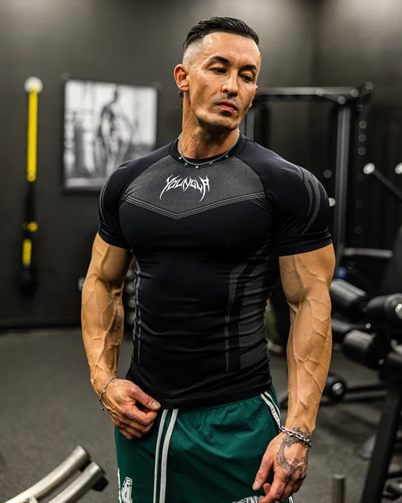 Camiseta Compressão Masculina Manga Curta — Leveza e Suporte