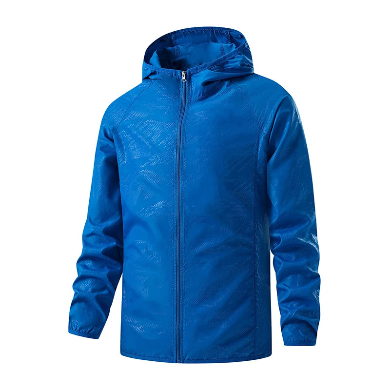 Jnln Unisex Hiking Jackets Waterproof Sun Protection Windbreaker Men Women Camping Climbing Outdoor Rain Coat Portable Clothes