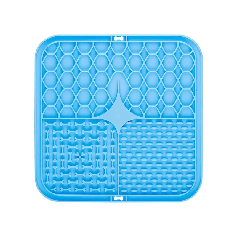 Tapete Americano para Pets Gato Tapete para Alimentação Lenta Cachorro Tapete Lambedor Silicone Pets Comendo Lentamente Almofada para Comida Gatos Cães Suprimentos de Alimentação