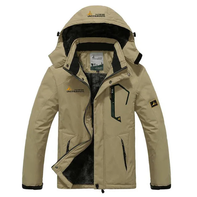 Jaqueta Parka Masculina Inverno Quebra-vento Mais Casacos Grossos Quentes À Prova de Vento Com Pelo Casacos Militares Masculinos com Capuz Anorak Jaquetas Masculinas de Inverno
