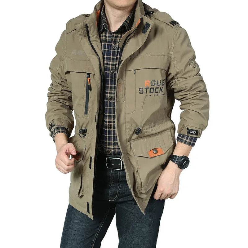 Jaquetas Negócio Casual Masculinas Casaco Esportivo Primavera Corta-Vento Com Capuz Jaquetas Secagem Rápida Leve Escalada Ao Ar Livre Agasalho