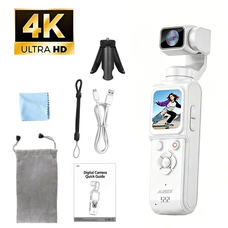 4K Wifi Action - Camera 330° - Auto-rotate Len Pocket