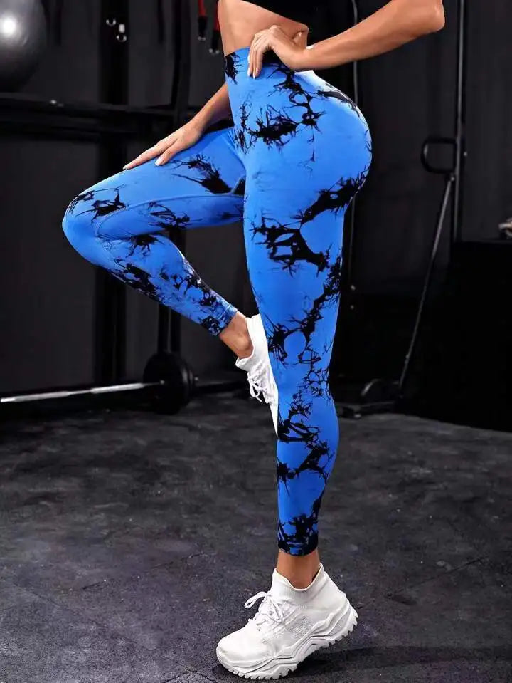 Calça Legging Feminina Yoga Cintura Alta Sem Costura Push Up para Academia Fitness Treino Esportiva