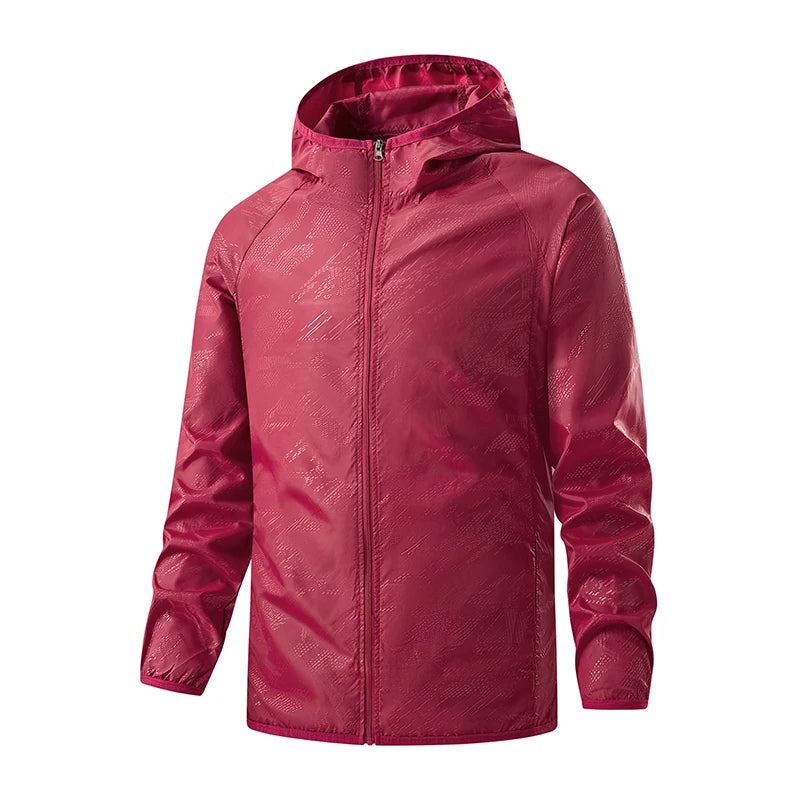Jnln Unisex Hiking Jackets Waterproof Sun Protection Windbreaker Men Women Camping Climbing Outdoor Rain Coat Portable Clothes