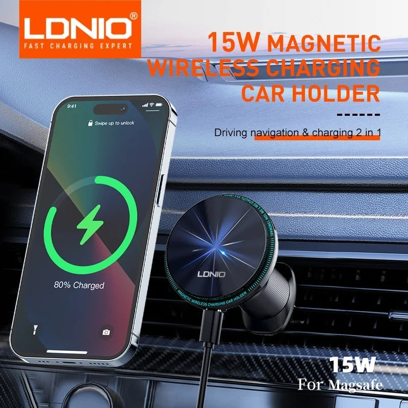 WonderNest Car Phone Holder Wireless Charger iPhone 11-16