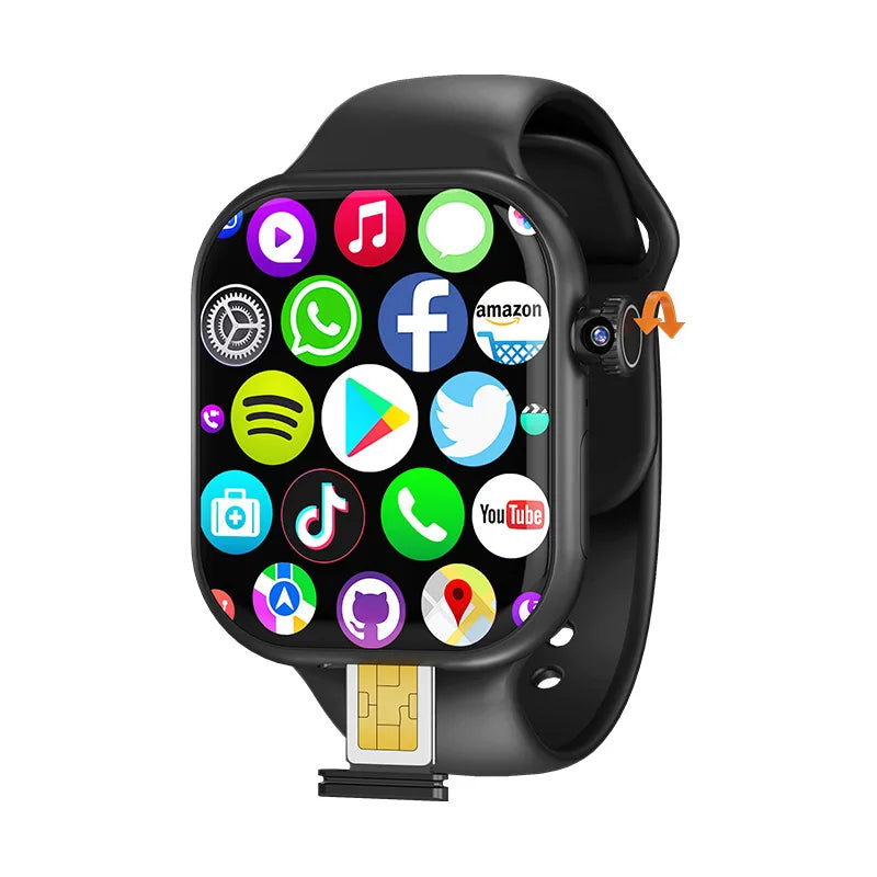 Smartwatch VP29 5G Android 256GB Armazenamento 4G/5G LTE Cartão SIM GPS WIFI Tela Amoled 2.29 polegadas 490*580 NOVO Smartwatch Câmera Rotativa