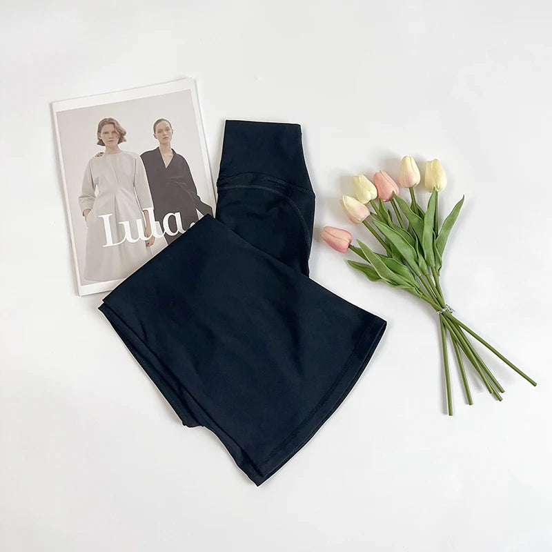 Feminino Cintura Alta Flared Calça Yoga Treino Academia Naked Feel Pilates Corrida Legging Esportivo Calça Confortável Stylish Activewe