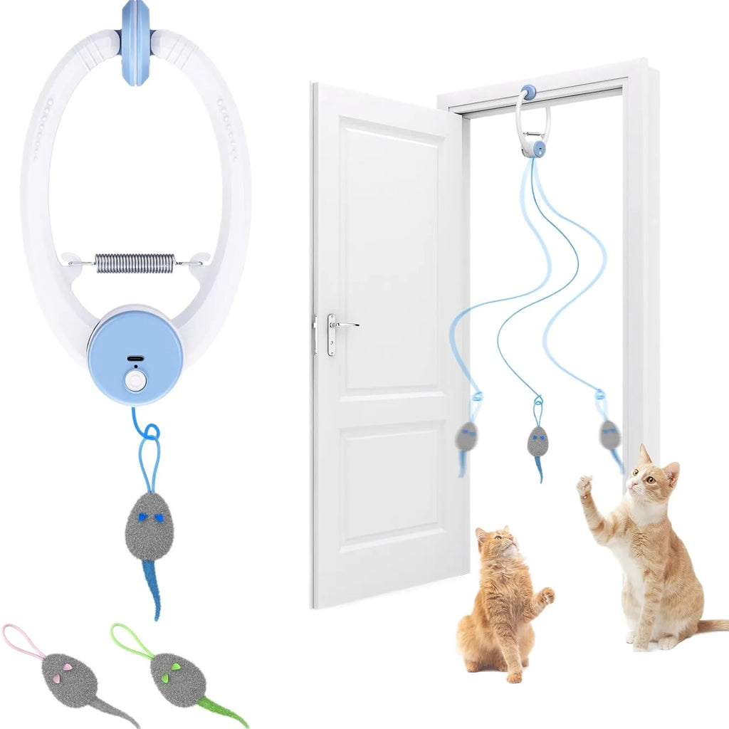 Brinquedo para Gatos Balanço Disco Pegajoso Elástico Pendurar na Porta Corda Longa para Gatos Provocador Acessórios para Gatos Brinquedo para Gatinhos