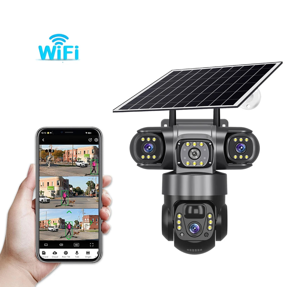 Three Lens Three - Screens WIFI - IP Camera 12MP
