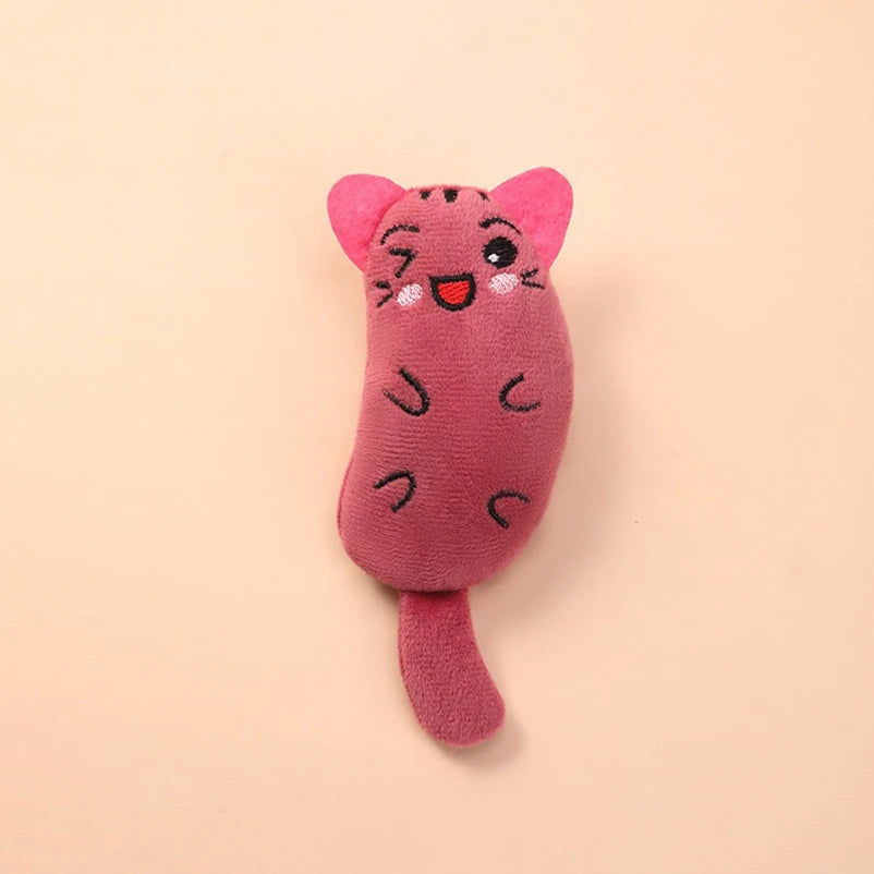 Brinquedo de pelúcia para cães e gatos resistente a mordidas, brinquedo interativo para limpeza de dentes de gatos e cachorros