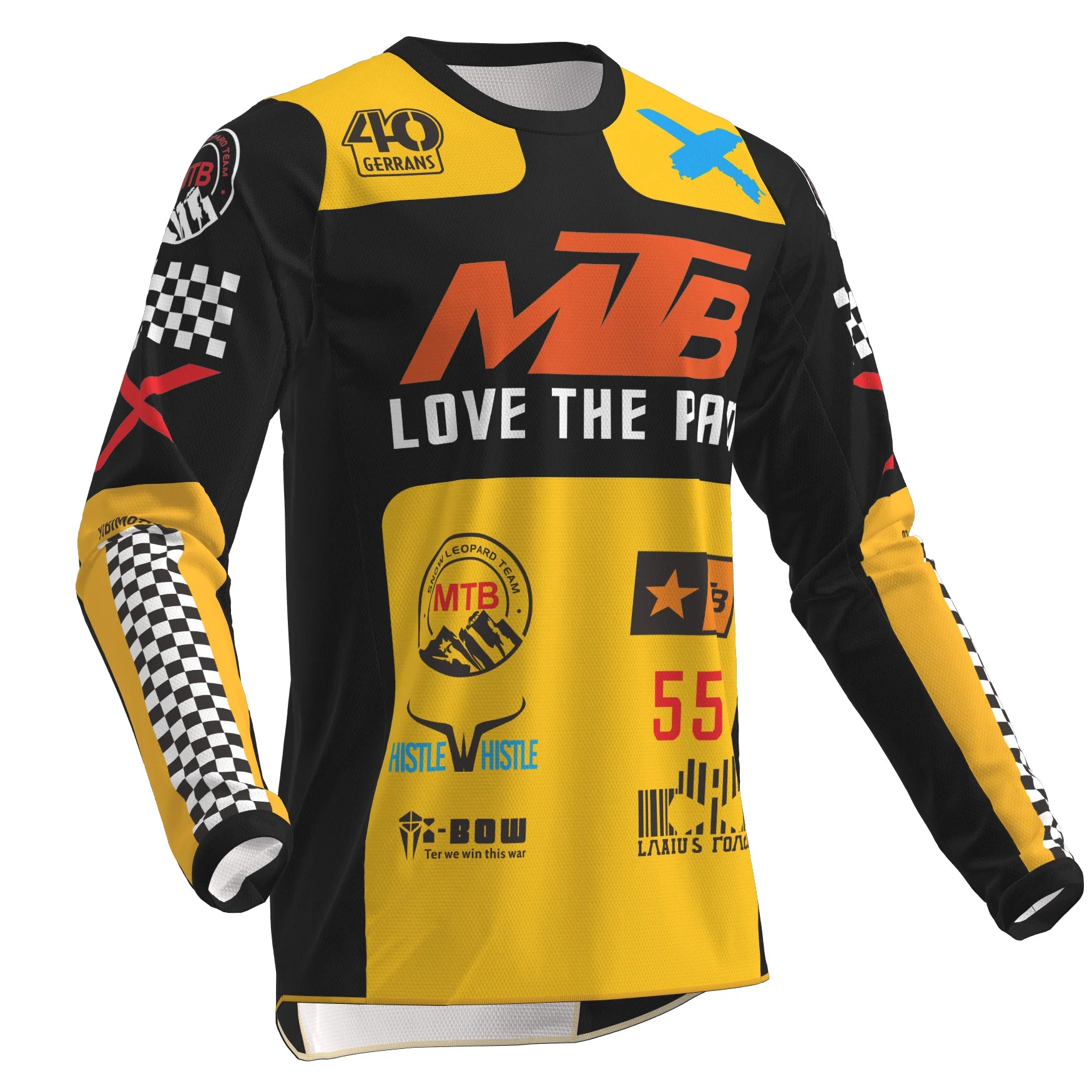 Ggrrans Jerseys MTB Camisas de Mountain Bike MTB Off-road Manga Longa Moto Motocross Esportiva Corrida Bike Ciclismo Roupa