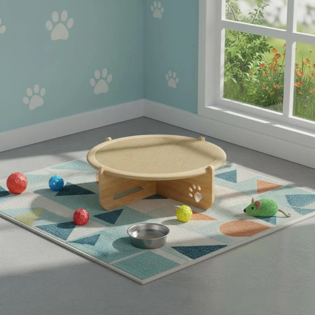 Cama Arranhador para Gatos Uso Dois em Um Cama Rede para Gatos Tapete para Dormir para Cães Pequenos Respirável Refrescante para Gatos, Verão