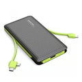 Power Bank 10000mAh Carregador Portátil 3 em 1