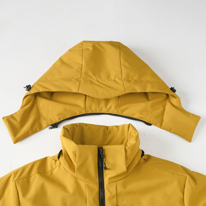 Jnln Jaquetas de Fleece Impermeáveis Unissex Inverno Corta-Vento Térmico Quebra-Vento Masculino Feminino Caminhada Acampamento Esqui Escalada Capa de Chuva