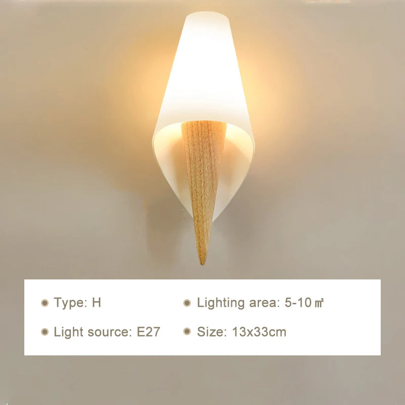 WonderNest Wood Wall Lamp White LED 12W