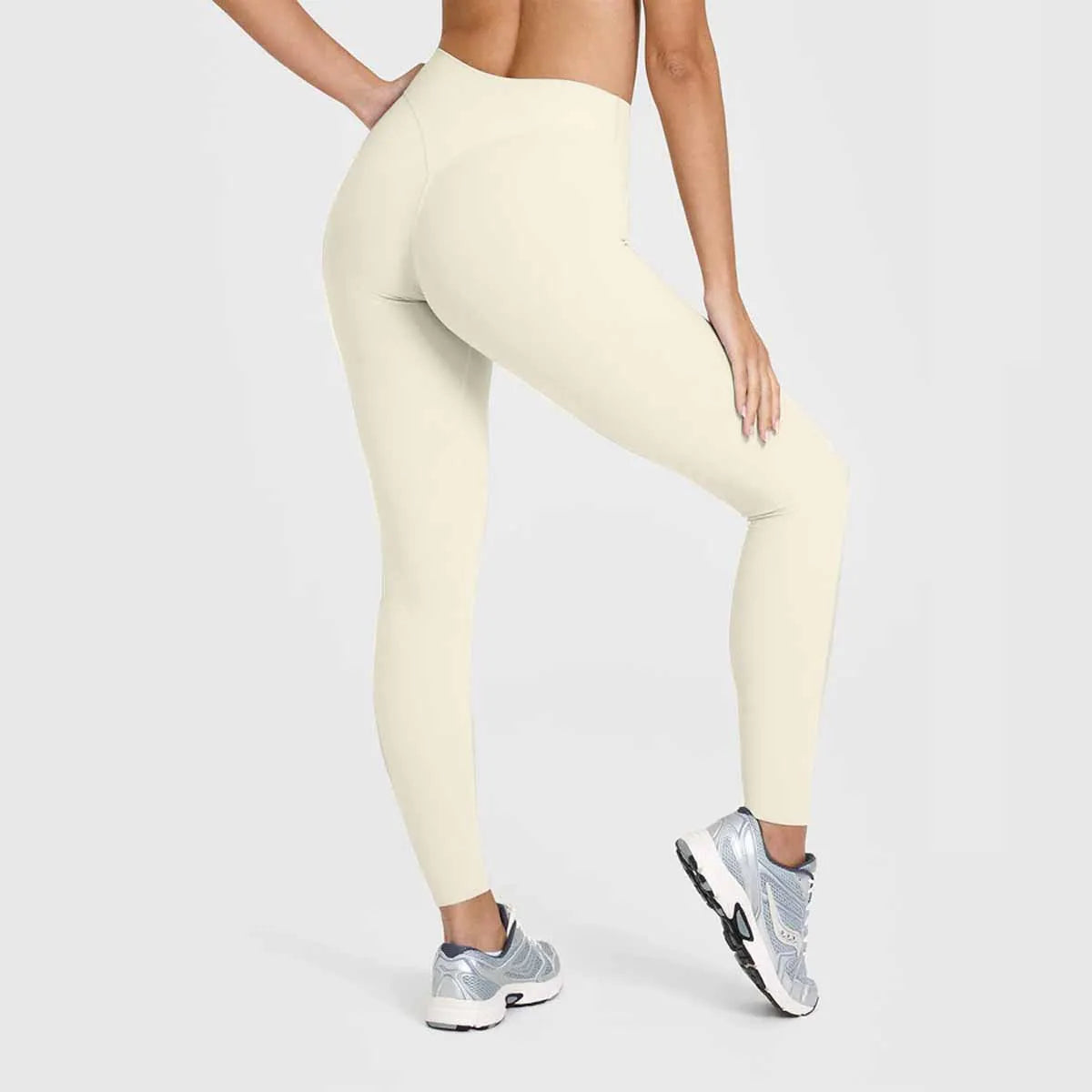 Calça Legging Feminina Nude Academia Cintura Alta Levanta Bumbum Esportiva Fitness Corrida Emagrecedora Comprida Legging Mujer Gym
