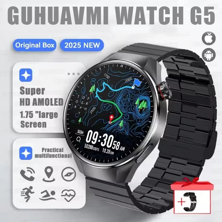 Watch G5 Plus Smart Watch 1.75 AMOLED GPS Heart Rate Bluetooth