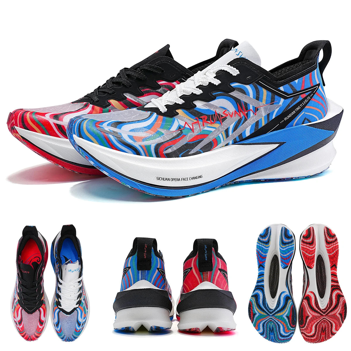 IRUNSVAN T800 Placa de Carbono Sapatos Esportivos Profissional Maratona Corrida Tênis para Homem Amortecimento Trainers Atlético ao Ar Livre
