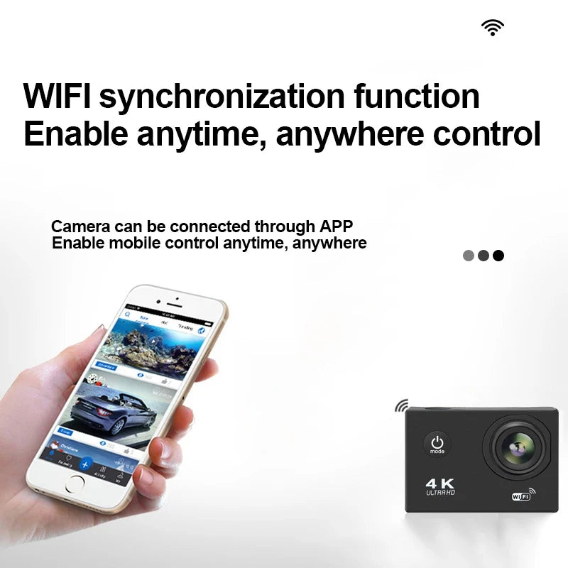 Ultra HD 4K - Action Camera - 1080P/30FPS 2.0 inch