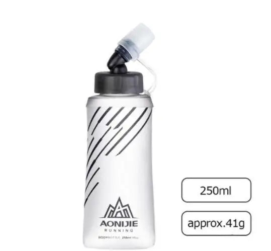 AONIJIE 250ML 600ML Foldable Silicone Soft Flask Water Bottle for Outdoor Sport Traveling Running Kettle Hydration Pack Bag Vest