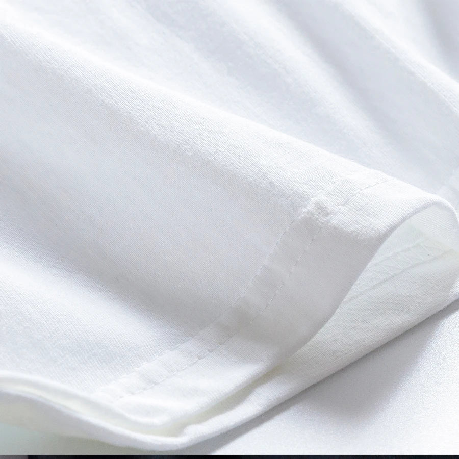 Wavlatii Mulheres Camisetas Gola Redonda Manga Longa Blusas Brancas de Algodão Femininas Macias Casuais Tees Camiseta Feminina Preta - BRANCO XXXG