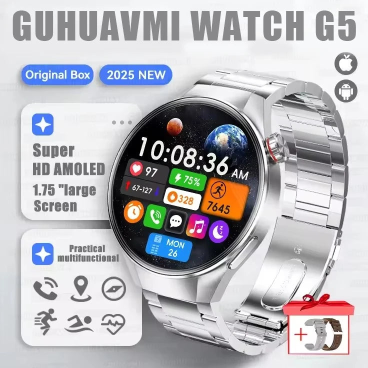 Watch G5 Plus Smart Watch 1.75 AMOLED GPS Heart Rate Bluetooth