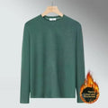 Warm Long Sleeve T-Shirt Men's Fashionable Korean Style round Neck Base Layer Shirt for Teens And Young Adults Thermal Underwear
