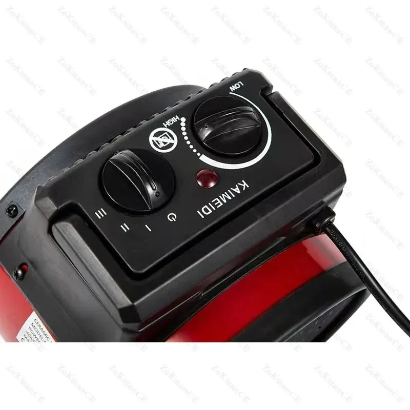 Aquecedor Elétrico Portátil Industrial, Soprador de Ar Quente Natural Ajustável, Radiador Térmico, Aquecedor de Ar.