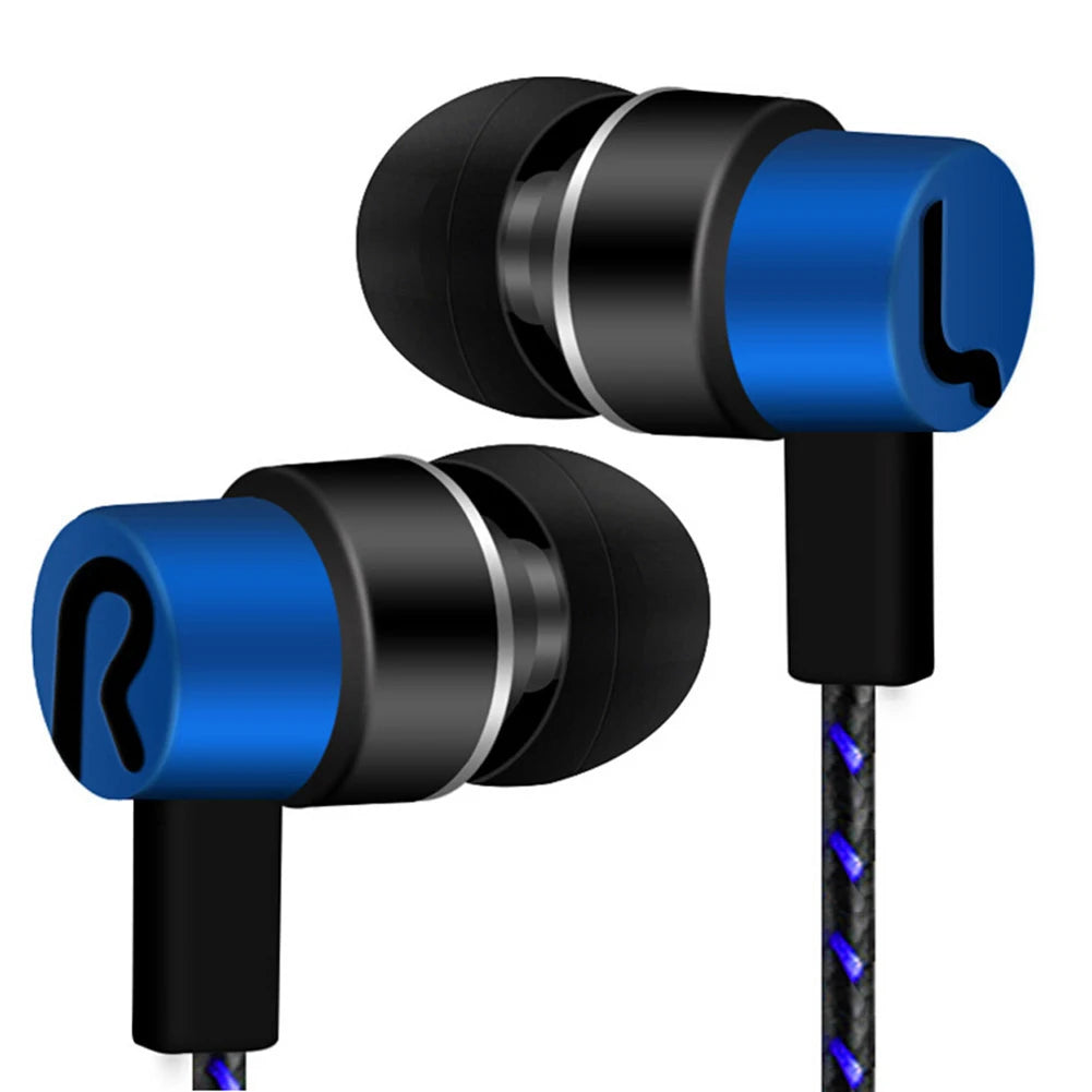 Experimente Graves Potentes Com Fones de Ouvido Com Fio Intra-auriculares Earbuds Estéreo de 3.5mm Para Dispositivos Móveis - Design com Isolamento de Ruído