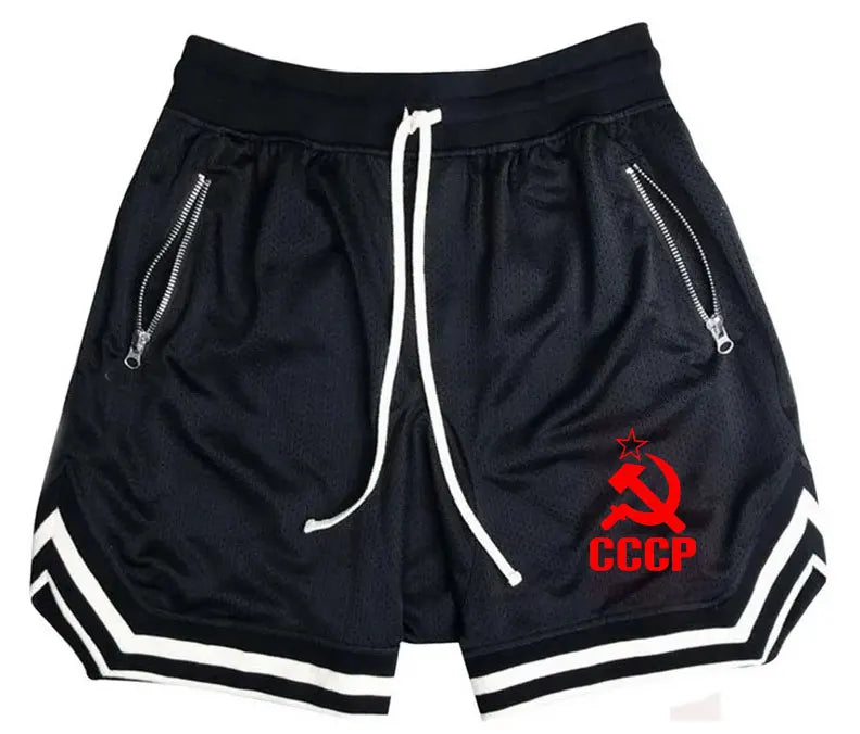 Summer CCCP Russia Men's Casual Fashion Basketball Shorts Brand...