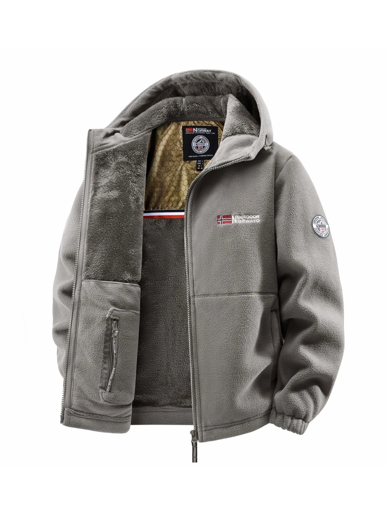Jaqueta Masculina de Outono e Inverno com Capuz para Atividades ao Ar Livre, Adequada para Uso Diário em Casa, para Viagens, Festas, Deslocamentos, Moda Versátil para o Ar Livre, Aprimora...