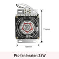 JRD 110V 220V aluminum alloy heater with fan fan heating plate PTC prevent icing fan heater pets Chicken house Dog house heater