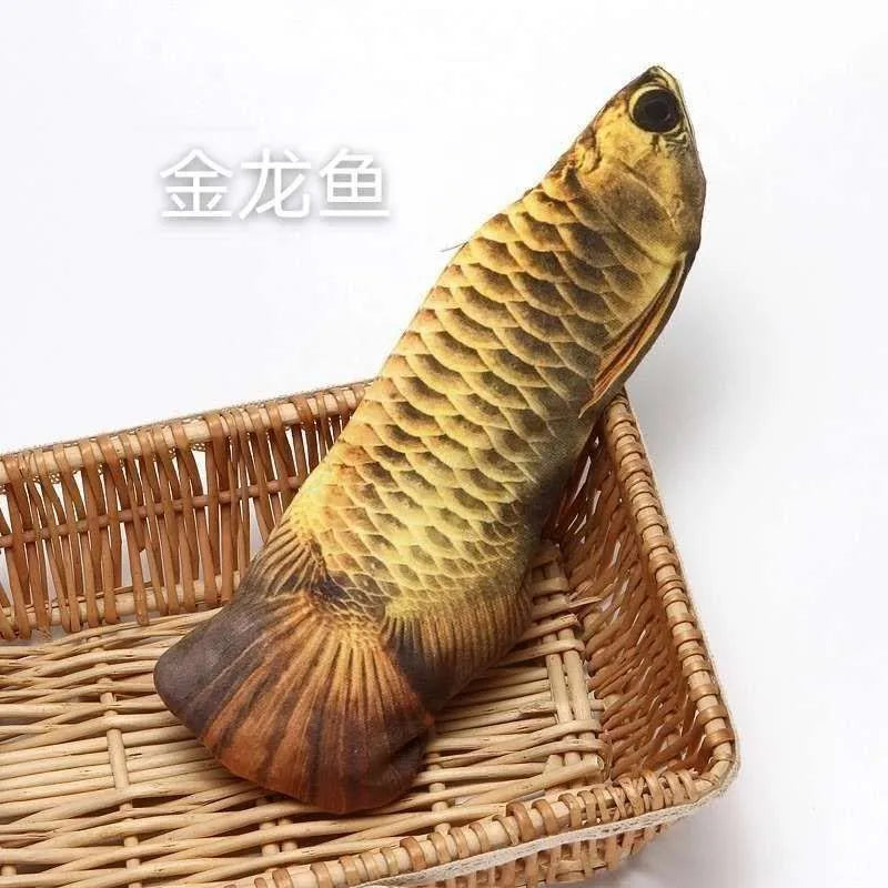 Cat Electric Toy Self-Play Wiggling Fish Plush Interactive Pet Toy for Cats
