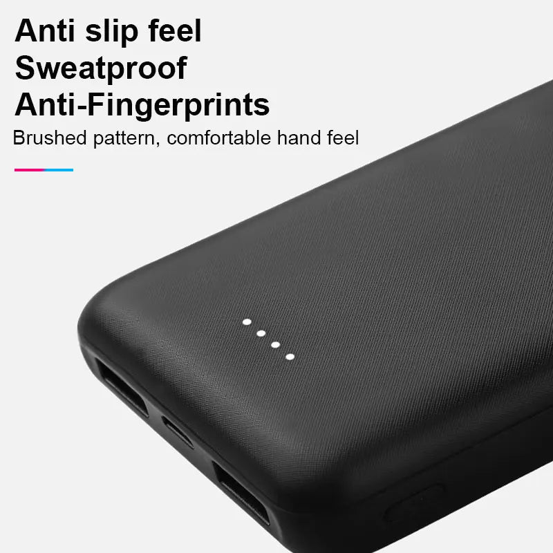 Power Bank 20000mAh Carregador Portátil USB com Carga Rápida