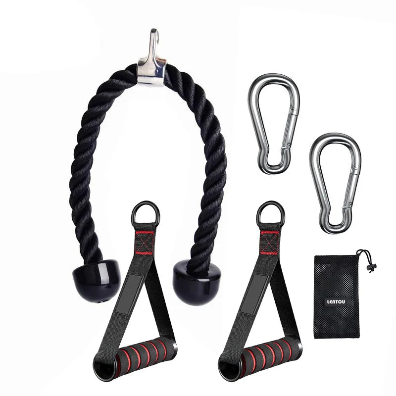 Triceps Lowering Rope Face Pull Handles Push Pull Down Cord For...