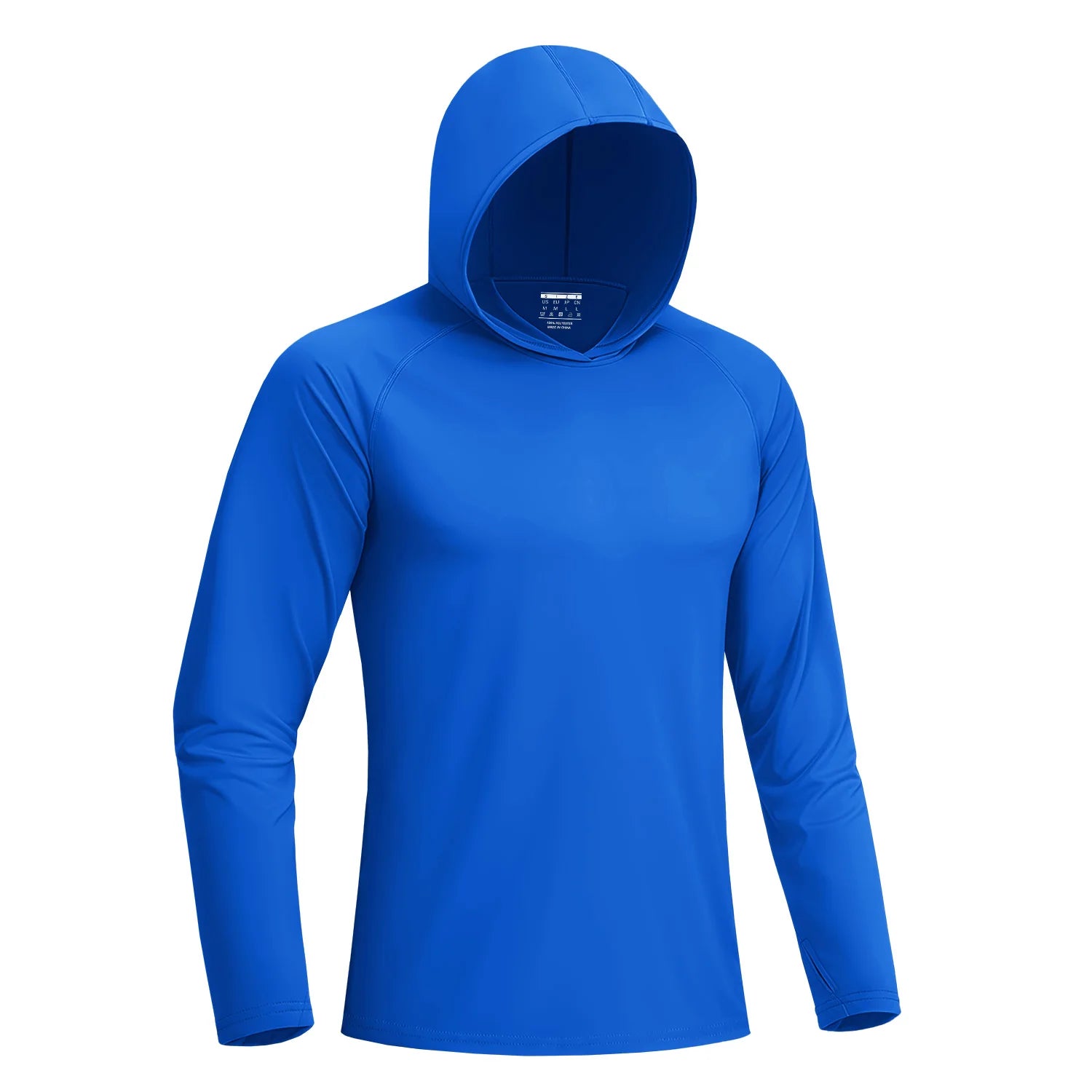 Camiseta Masculina com Capuz — Proteção Solar UPF 50+, Manga Longa e Secagem Rápida