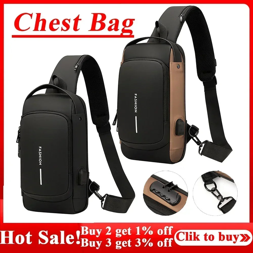 Multifunction Designer Anti-theft USB Shoulder Bag Crossbody...