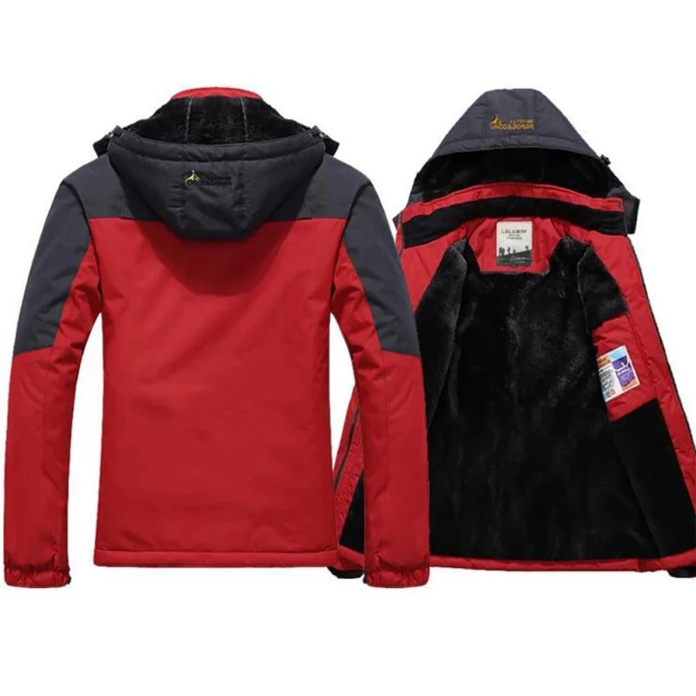 Jaqueta Parka Masculina Inverno Quebra-vento Mais Casacos Grossos Quentes À Prova de Vento Com Pelo Casacos Militares Masculinos com Capuz Anorak Jaquetas Masculinas de Inverno